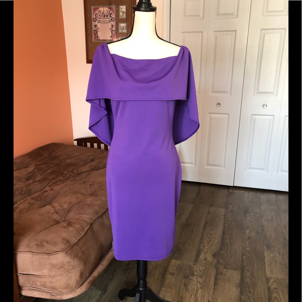 GRACE KARIN purple sheath style dress - Picture 2 of 4